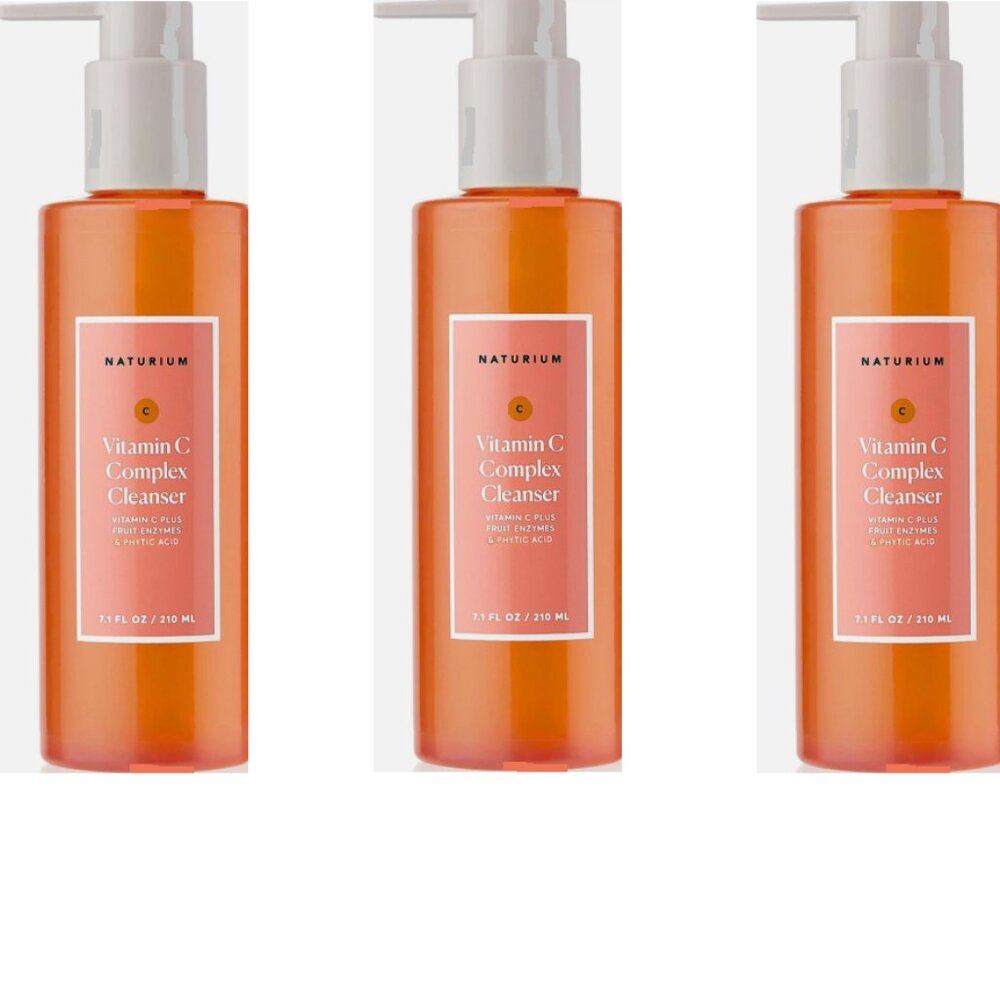 Naturium Vitamin C Complex Cleanser With Fruit Enzymes & Phytic Acid 7.1oz 3PK